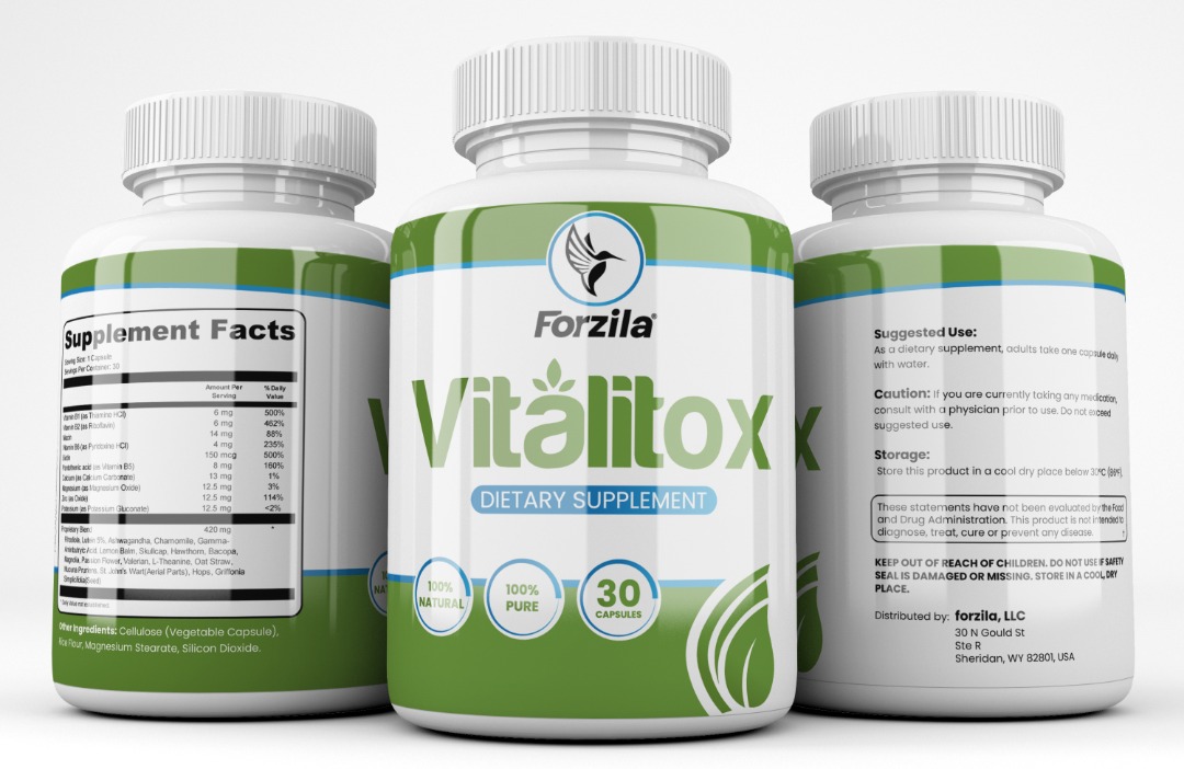 #1 Energy Pills For Men: Vitalitox Nutrition Supplements